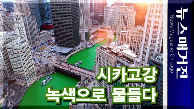 [사진+영상] 시카고강이 녹색으로 물든 놀라운 이유는?